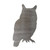 Owl 2 Steel Cutout Shape - Raw Metal Wall Art and Craft Supply
