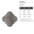 Quatrefoil Steel Cutout Shape - Raw Metal Wall Art and Craft Supply
