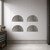 Half Circle Steel Cutout Shape, Raw Metal Wall Art and Craft Supply
