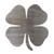 Clover 2 Steel Cutout Shape - Raw Metal Wall Art and Craft Supply