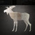 Moose 2 Steel Cutout Shape, Raw Metal Wall Art and Craft Supply