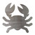 Cartoon Crab 2 Steel Cutout Shape - Raw Metal Wall Art and Craft Supply