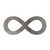 Infinity Symbol Steel Cutout Shape - Raw Metal Wall Art and Craft Supply