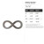 Infinity Symbol Steel Cutout Shape - Raw Metal Wall Art and Craft Supply
