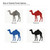 Camel Steel Cutout Shape - Raw Metal Wall Art and Craft Supply