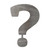 Question Mark Steel Cutout Shape - Raw Metal Wall Art and Craft Supply