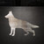 German Shepherd Steel Cutout Shape - Raw Metal Wall Art and Craft Supply