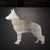 German Shepherd Steel Cutout Shape, Raw Metal Wall Art and Craft Supply