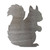 Squirrel Steel Cutout Shape - Raw Metal Wall Art and Craft Supply