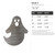 Ghost 4 Steel Cutout Shape - Raw Metal Wall Art and Craft Supply