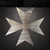 Maltese Cross Steel Cutout Shape, Raw Metal Wall Art and Craft Supply