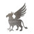 Griffin Steel Cutout Shape - Raw Metal Wall Art and Craft Supply