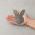 Easter Bunny Head Steel Cutout Shape - Raw Metal Wall Art and Craft Supply