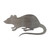 Rat Steel Cutout Shape - Raw Metal Wall Art and Craft Supply