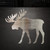 Moose Steel Cutout Shape - Raw Metal Wall Art and Craft Supply