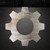 Gear 18 Steel Cutout Shape - Raw Metal Wall Art and Craft Supply