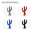 Cactus Steel Cutout Shape - Raw Metal Wall Art and Craft Supply