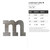 Lowercase Letter M Steel Cutout Shape - Raw Metal Wall Art and Craft Supply