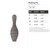 Bowling Pin Steel Cutout Shape - Raw Metal Wall Art and Craft Supply