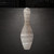 Bowling Pin Steel Cutout Shape - Raw Metal Wall Art and Craft Supply