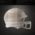 Football Helmet 3 Steel Cutout Shape - Raw Metal Wall Art and Craft Supply