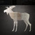 Moose 1 Steel Cutout Shape - Raw Metal Wall Art and Craft Supply