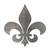 Fleur De Lis 2 Steel Cutout Shape - Raw Metal Wall Art and Craft Supply