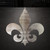 Fleur De Lis 2 Steel Cutout Shape - Raw Metal Wall Art and Craft Supply