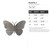 Butterfly 2 Steel Cutout Shape - Raw Metal Wall Art and Craft Supply