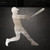 Baseball Player Steel Cutout Shape, Raw Metal Wall Art and Craft Supply