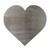 Heart 3 Steel Cutout Shape, Raw Metal Wall Art and Craft Supply