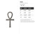 Ankh Steel Cutout Shape, Raw Metal Wall Art and Craft Supply