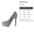 High Heel Shoe Steel Cutout Shape - Raw Metal Wall Art and Craft Supply
