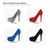 High Heel Shoe Steel Cutout Shape - Raw Metal Wall Art and Craft Supply