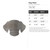Dog Head Steel Cutout Shape - Raw Metal Wall Art and Craft Supply