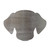 Dog Head Steel Cutout Shape, Raw Metal Wall Art and Craft Supply