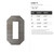 Letter O Steel Cutout Shape - Raw Metal Wall Art and Craft Supply