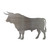 Bull Steel Cutout Shape - Raw Metal Wall Art and Craft Supply