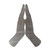 Praying Hands Steel Cutout Shape - Raw Metal Wall Art and Craft Supply