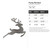 Flying Reindeer Steel Cutout Shape - Raw Metal Wall Art and Craft Supply