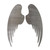 Angel Wings Steel Cutout Shape - Raw Metal Wall Art and Craft Supply