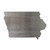 Iowa Steel Cutout Shape - Raw Metal Wall Art and Craft Supply