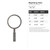 Magnifying Glass Steel Cutout Shape - Raw Metal Wall Art and Craft Supply