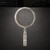 Magnifying Glass Steel Cutout Shape - Raw Metal Wall Art and Craft Supply