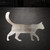 Cat Steel Cutout Shape - Raw Metal Wall Art and Craft Supply