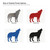 Howling Wolf Steel Cutout Shape - Raw Metal Wall Art and Craft Supply