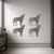 Howling Wolf Steel Cutout Shape - Raw Metal Wall Art and Craft Supply