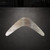 Boomerang Steel Cutout Shape, Raw Metal Wall Art and Craft Supply