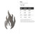 Fire Steel Cutout Shape - Raw Metal Wall Art and Craft Supply