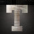 Letter T Steel Cutout Shape - Raw Metal Wall Art and Craft Supply